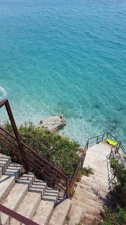 Seaside Duplex Stone Villa Qeparo Extérieur photo